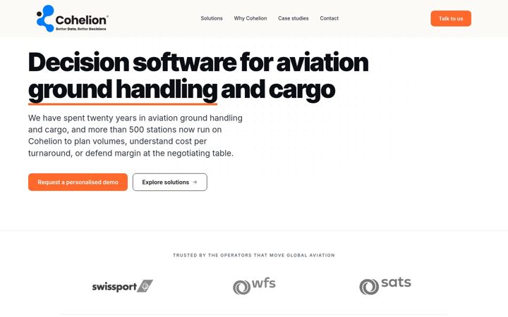 Screenshot of cohelion.net