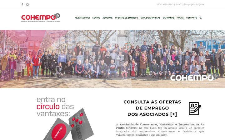 Screenshot of cohempo.es