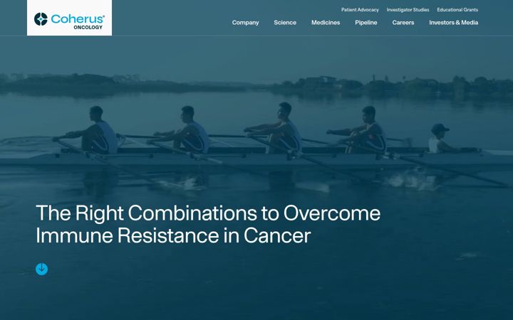Screenshot of coherus.com