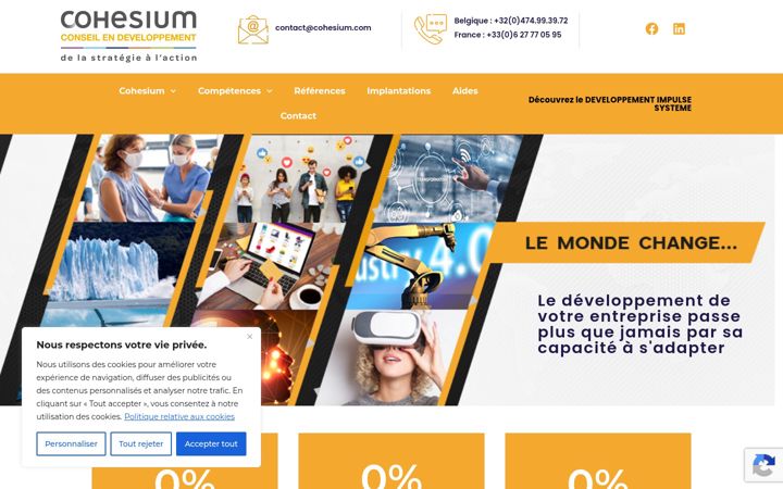 Screenshot of cohesium.com