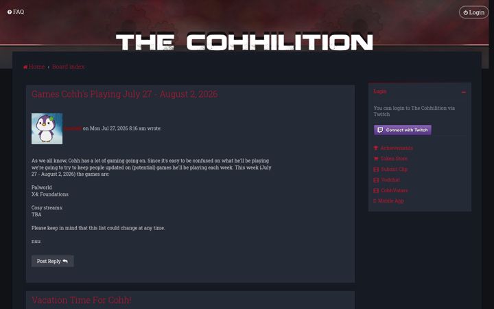 Screenshot of cohhilition.com