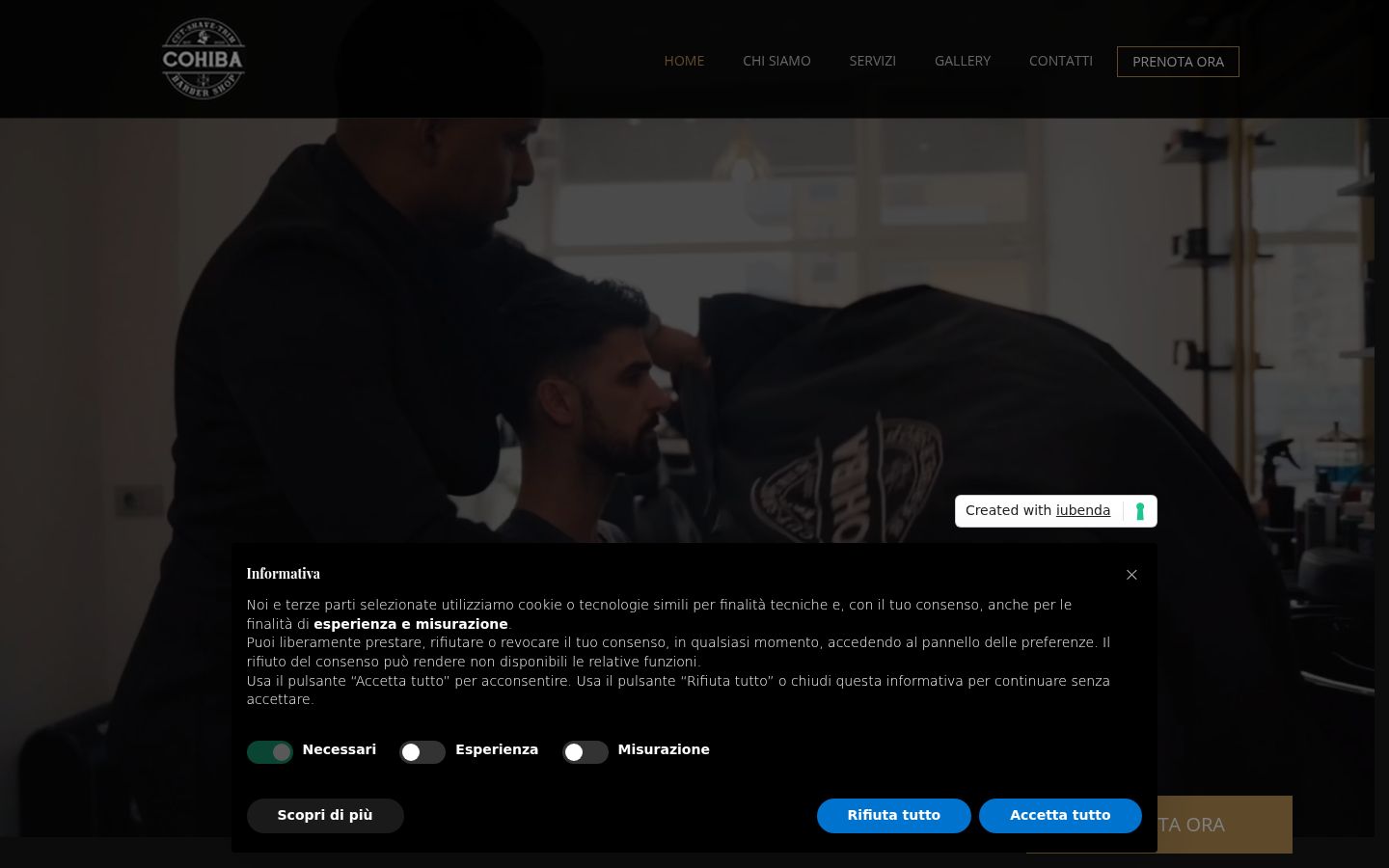 Screenshot tal-banner tal-kunsens muri qabel kwalunkwe interazzjoni