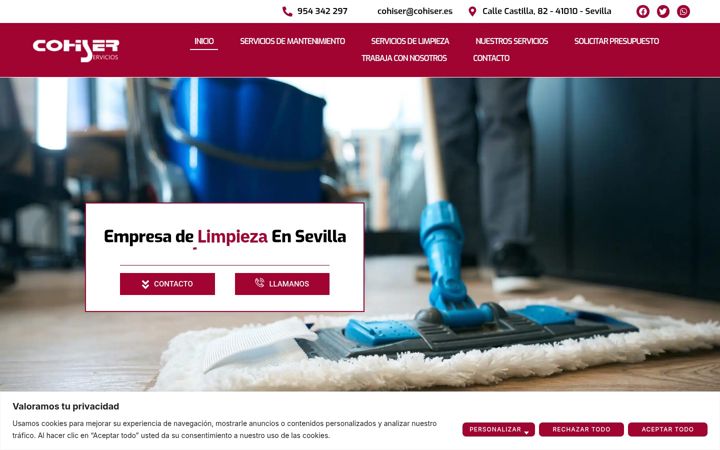 Screenshot of cohiser.es