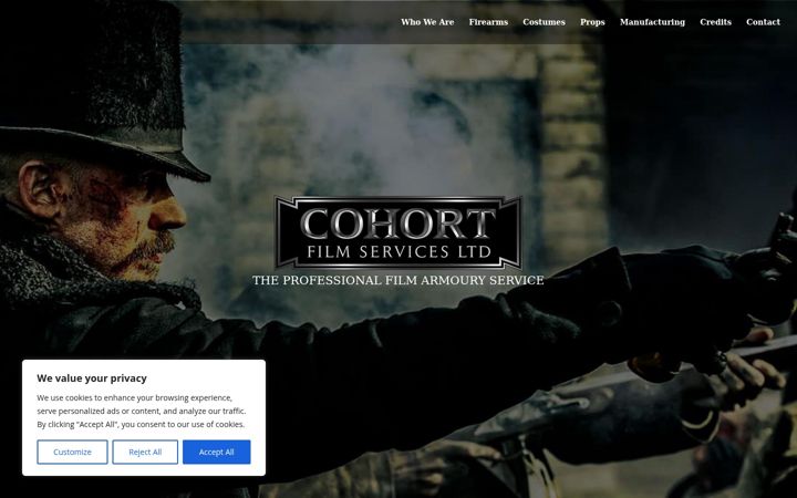Screenshot von cohortfs.co.uk