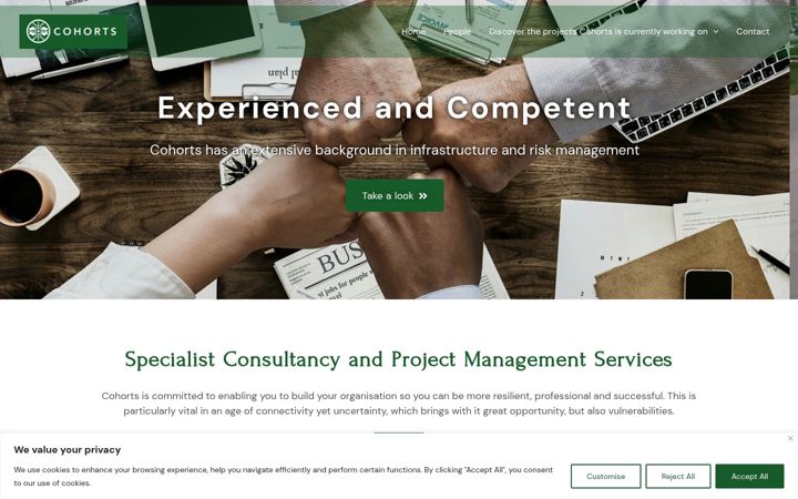 Screenshot of cohortsllp.com