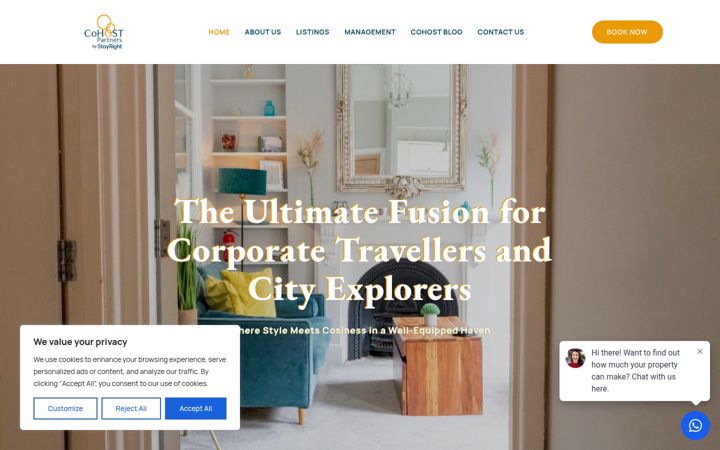 Screenshot of cohostpartners.co.uk