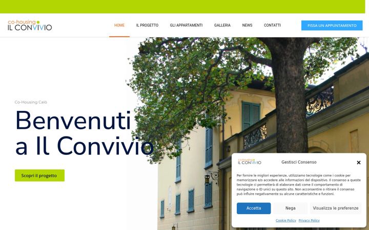 Screenshot of cohousing-ilconvivio.it