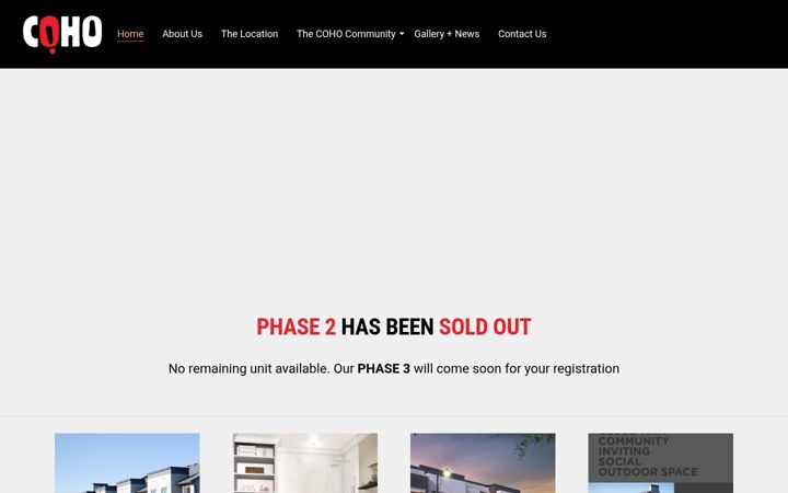 Screenshot of cohovillage.com