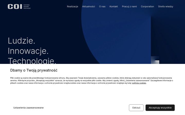 Screenshot of coi.gov.pl