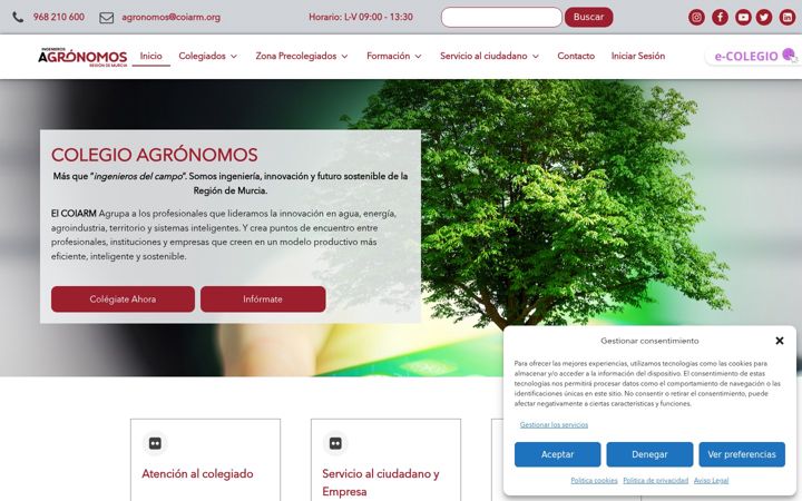 Screenshot of coiarm.org