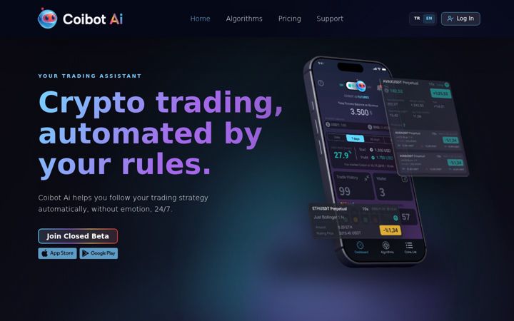 Екранна снимка на coibot.io