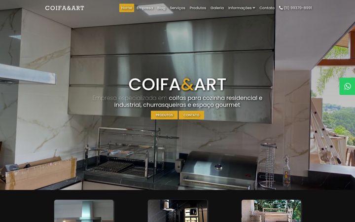 Posnetek zaslona coifart.com.br