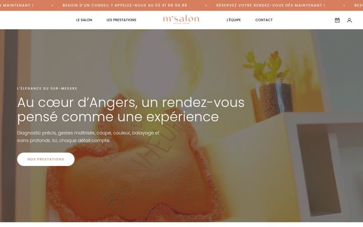 Skærmbillede af coiffeur-angers-msalon.fr