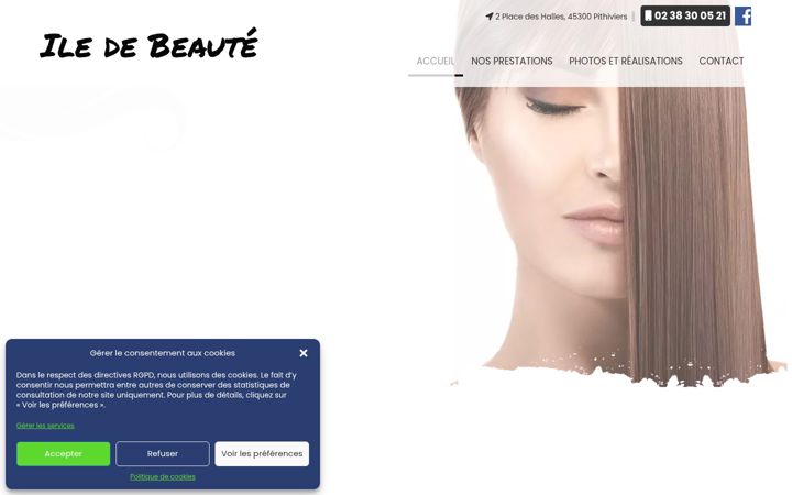 Snímek obrazovky coiffeur-pithiviers.fr