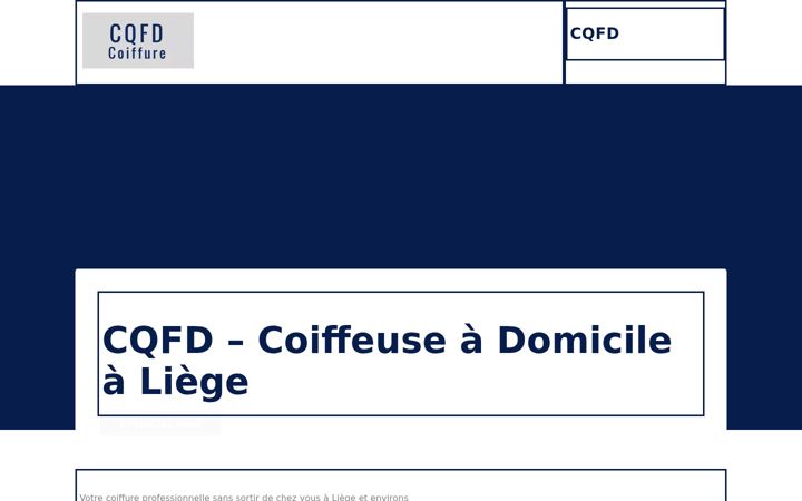 Screenshot of coiffeuse-liege.be