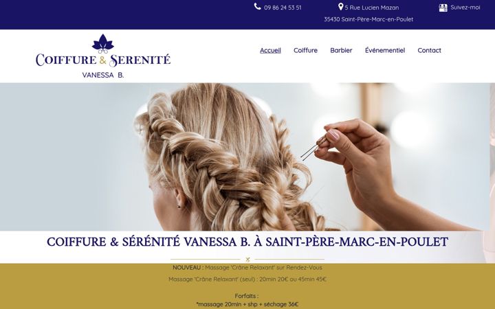 Snímek obrazovky coiffure-et-serenite.fr