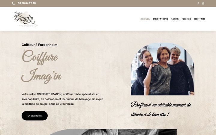 Skærmbillede af coiffure-imagin.fr