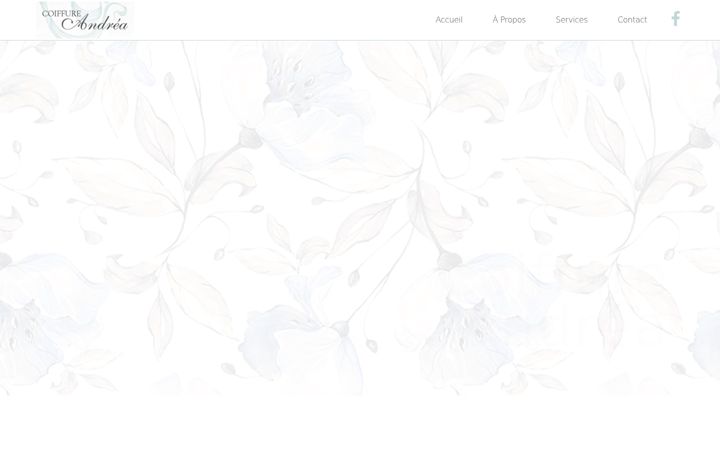 Screenshot of coiffureandrea.ca