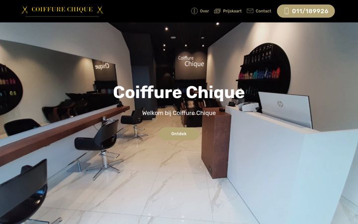 Screenshot of coiffurechique.be