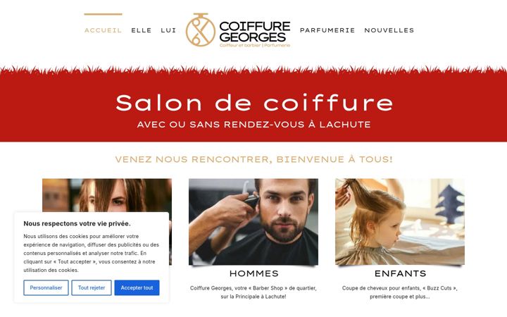 Screenshot of coiffuregeorges.ca