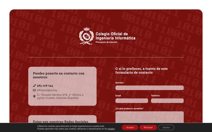 Captura de pantalla de coiipa.org