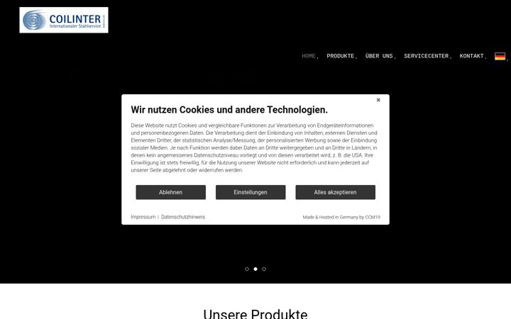 Screenshot of coilinter.de