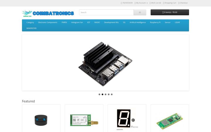Screenshot di coimbatronics.in