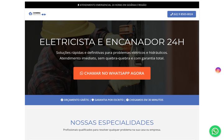 Screenshot of coimbraprestadoradeservicos.com