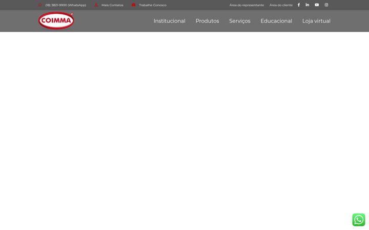Posnetek zaslona coimma.com.br