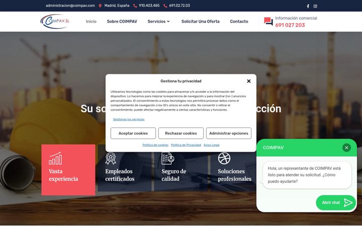 Screenshot of coimpav.com