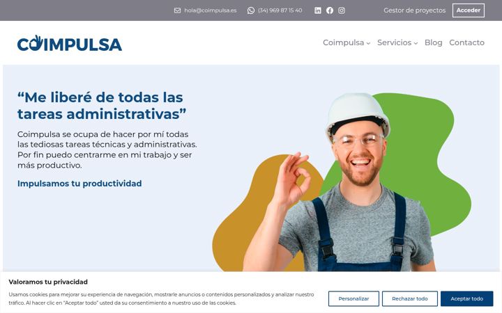 Screenshot of coimpulsa.es
