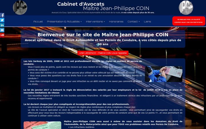 Screenshot of coin-avocat.com