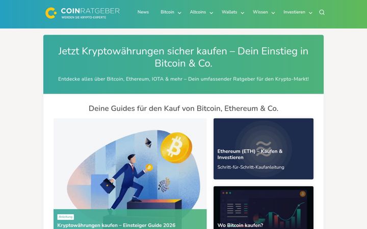 Screenshot of coin-ratgeber.de