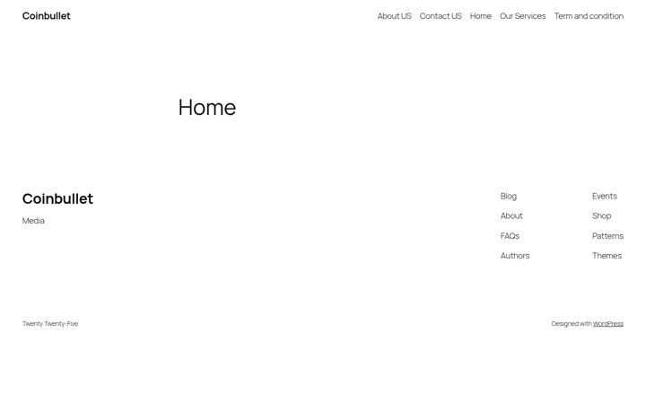Screenshot of coinbullet.com