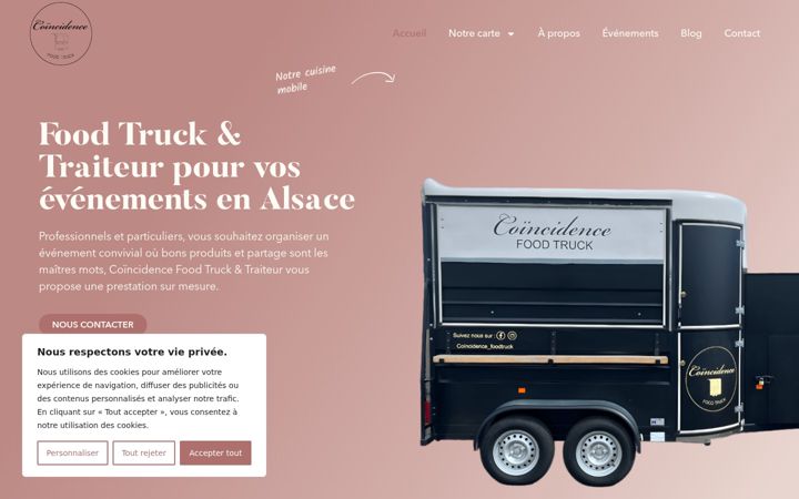 Screenshot di coincidencefoodtruck.fr