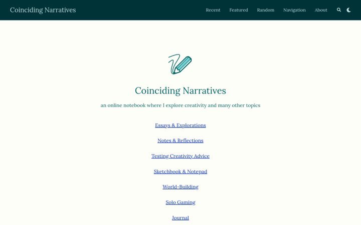 Screenshot of coincidingnarratives.net