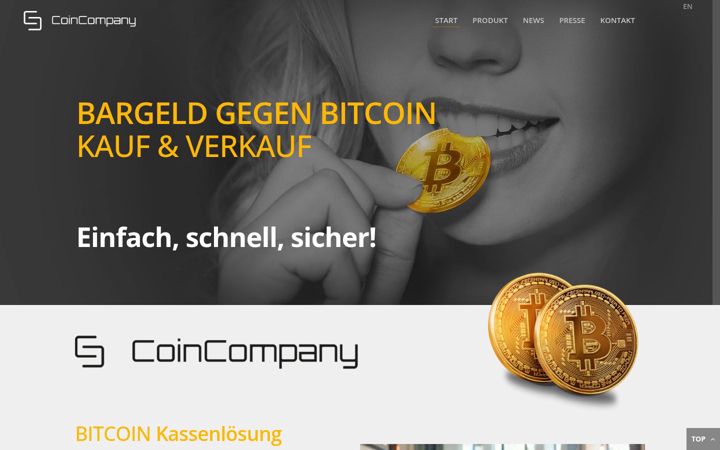 Screenshot of coincompany.at