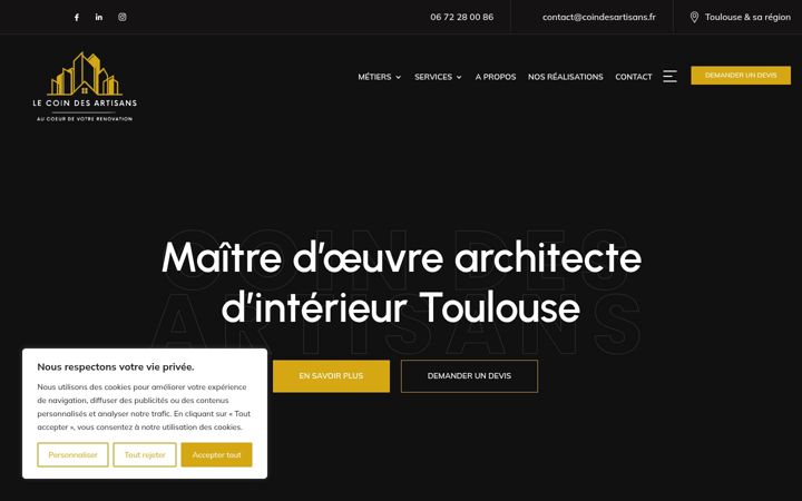Screenshot di coindesartisans.fr