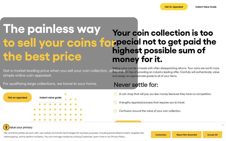 Screenshot of coinfully.com