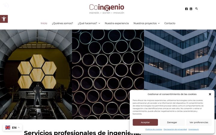 Screenshot of coingenio.es