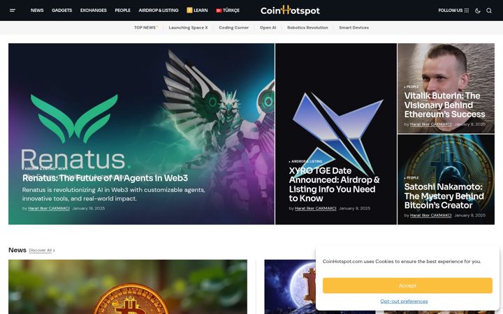 Screenshot of coinhotspot.com