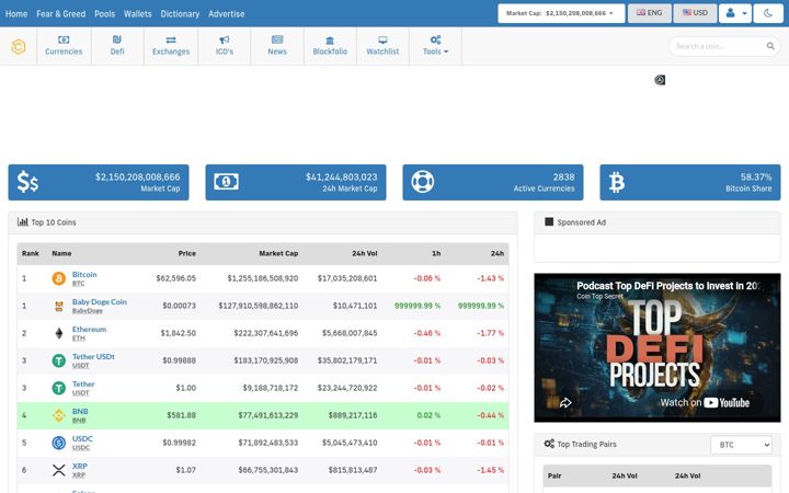 Screenshot of coinjm.com