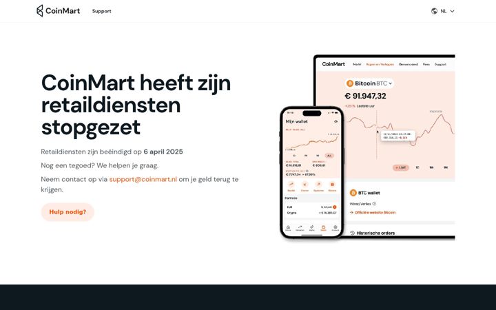 Screenshot of coinmart.eu