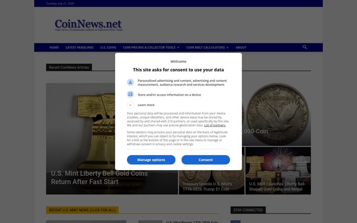 Ekrano kopija coinnews.net