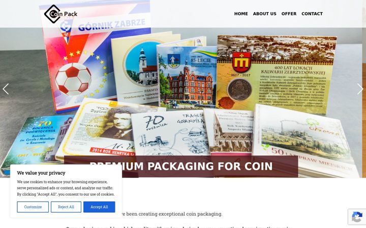Screenshot of coinpack.pl
