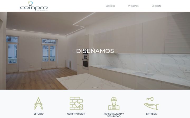 Screenshot of coinproconstruccion.com