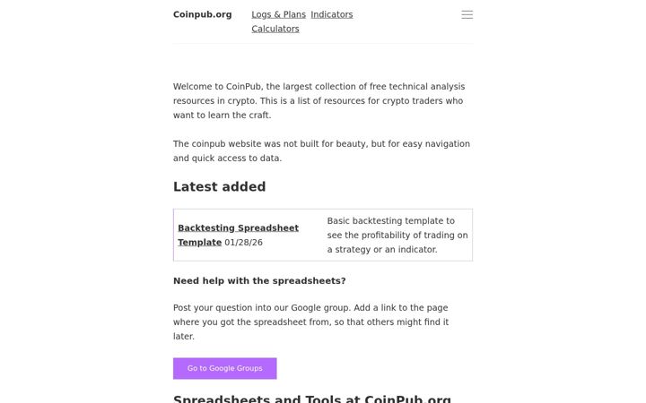 Captura de pantalla de coinpub.org