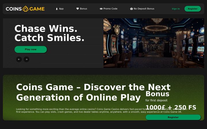 Screenshot of coins-game.net