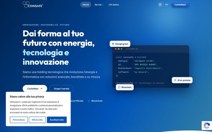 Screenshot of coinsafe.it