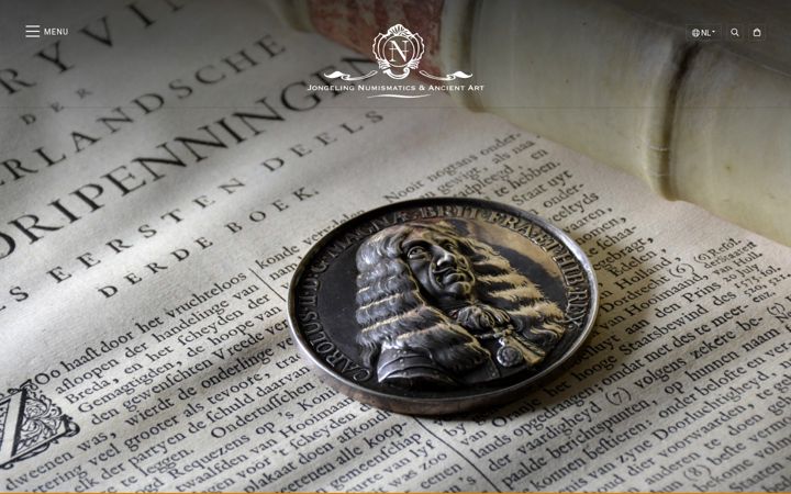 Skærmbillede af coinsandart.nl